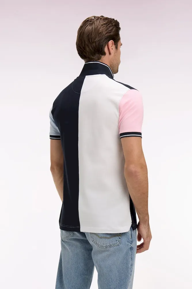 Polo à manches courtes en coton bicolore – Bild 5
