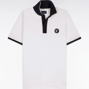 Alternative view of Polo à manches courtes en coton blanc New Zealand
