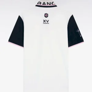 Alternative view of Polo à manches courtes XV de France en piqué coton blanc France