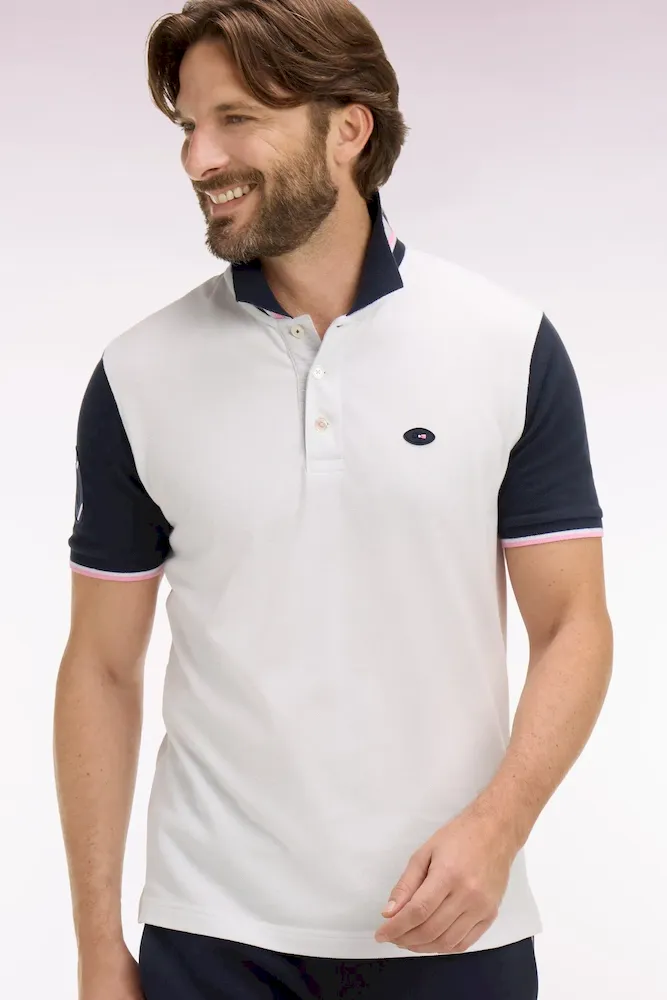 Polo à manches courtes XV de France en piqué coton blanc France – Bild 3