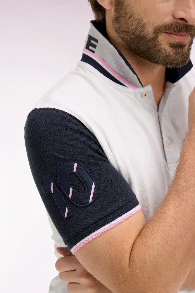 Polo à manches courtes XV de France en piqué coton blanc France – Bild 4