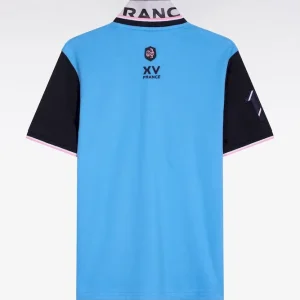 Alternative view of Polo à manches courtes XV de France en piqué coton bleu France