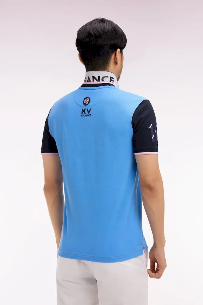 Polo à manches courtes XV de France en piqué coton bleu France – Bild 5
