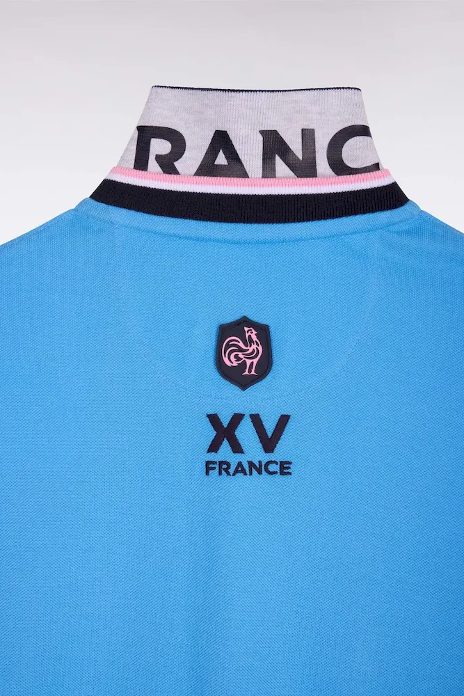 Polo à manches courtes XV de France en piqué coton bleu France – Bild 6