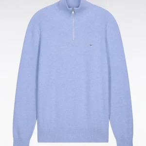 Alternative view of Pull col camionneur en coton ciel