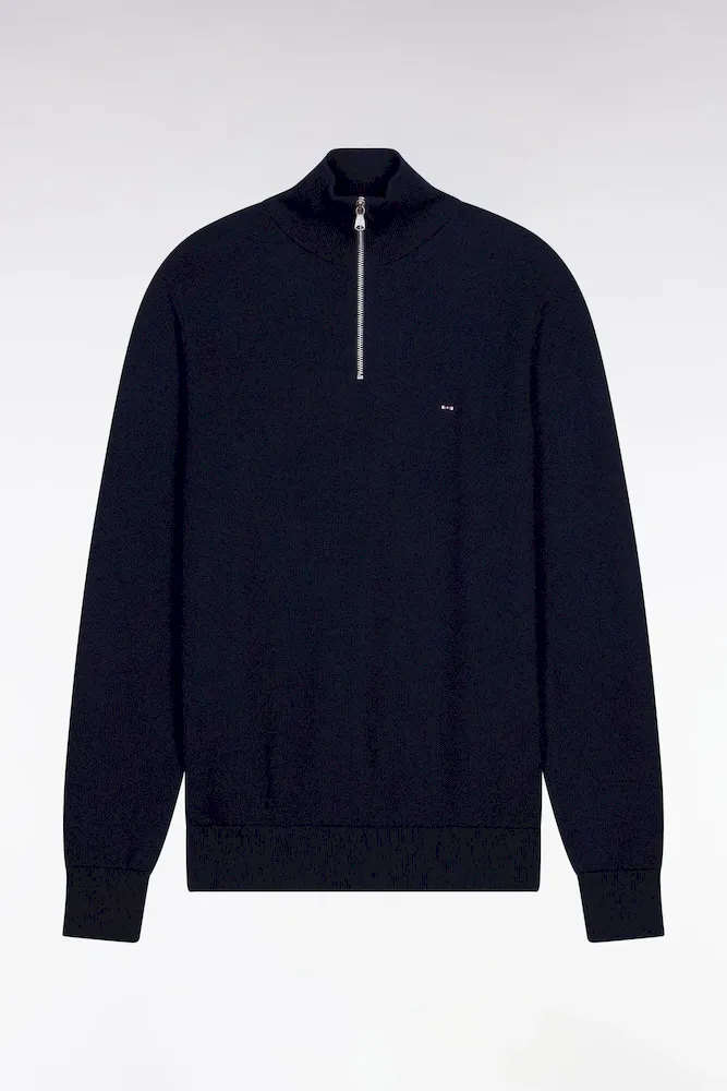 Pull Col Camionneur En Coton Marine