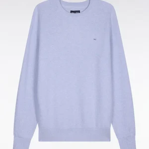 Alternative view of Pull col rond en coton ciel