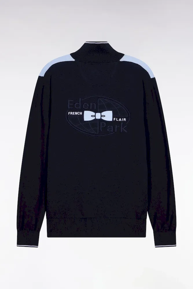 Pull à Col Maillot En Coton Ciel Brodé