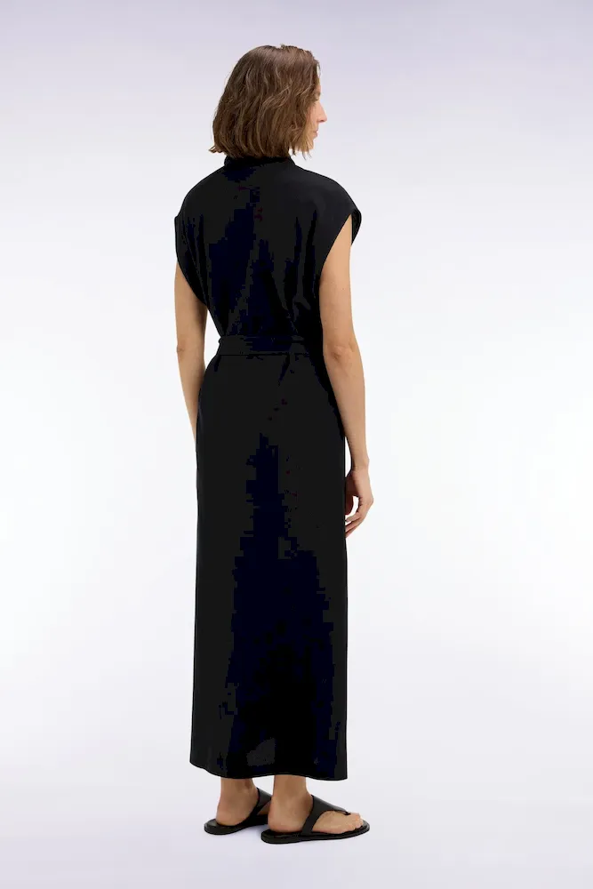 Robe maillot sans manches en coton noir coupe oversized – Bild 5