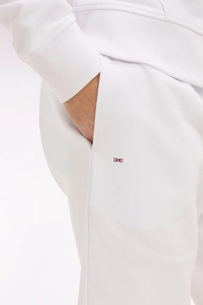 Short en molleton coton blanc – Bild 4