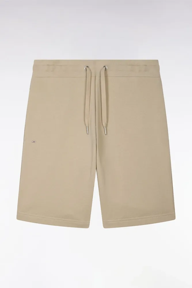 Short En Molleton Coton Beige