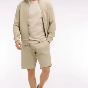 Short en molleton coton beige