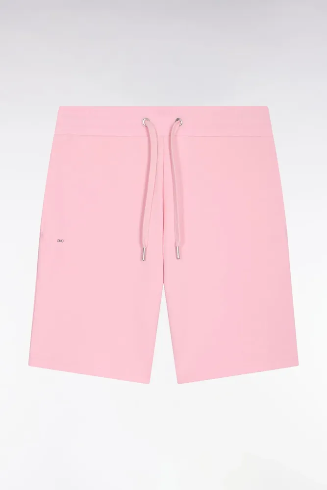 Short En Molleton Coton Rose