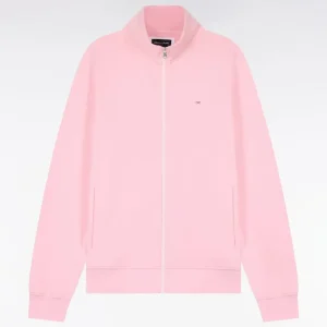 Alternative view of Sweatshirt zippé en molleton coton rose