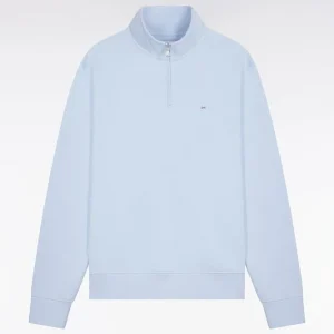 Alternative view of Sweatshirt col camionneur en molleton coton ciel