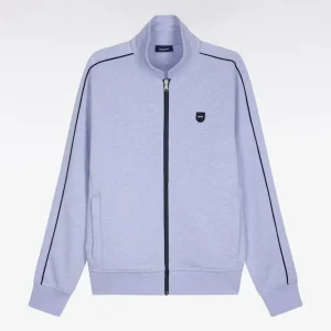 Alternative view of Sweatshirt blouson en molleton bleu ciel
