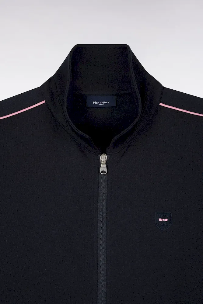 Sweatshirt blouson en molleton marine – Bild 6