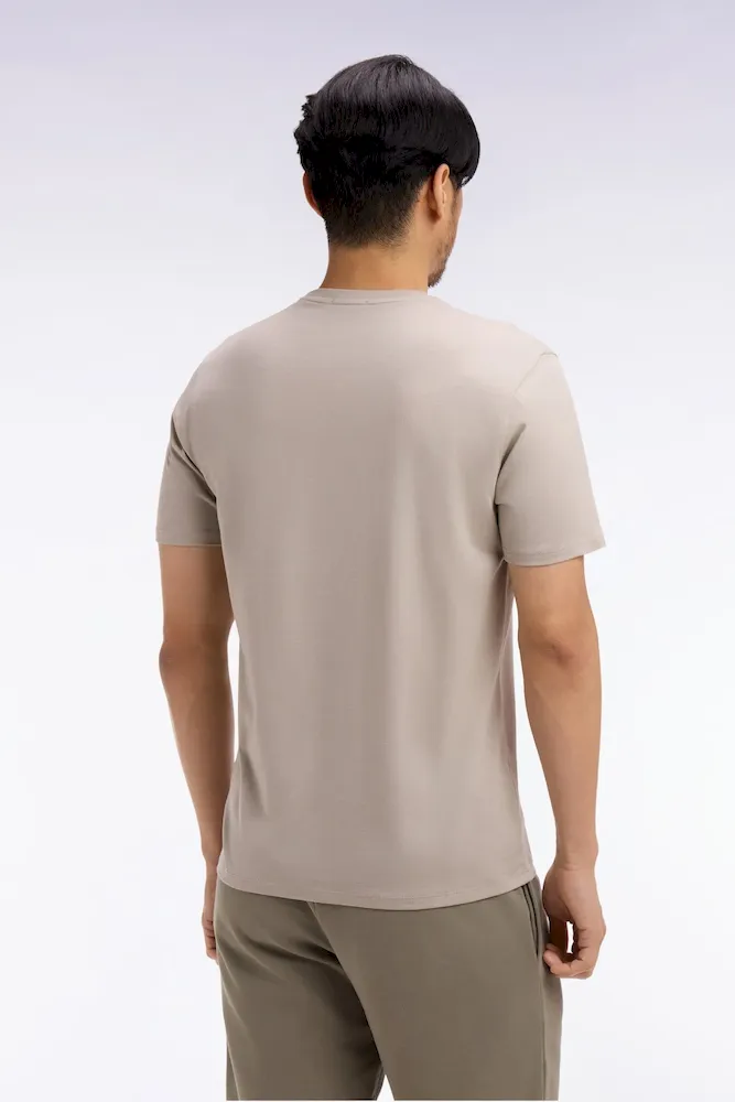 T-shirt à manches courtes en coton Pima gris clair coupe regular – Bild 5