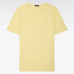 Alternative view of T-shirt à manches courtes en coton Pima jaune clair coupe regular
