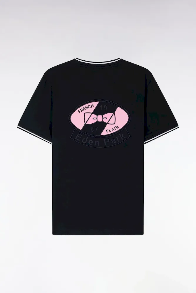 T-shirt à manches courtes en coton marine – Bild 2