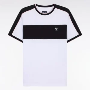 Alternative view of T-shirt à manches courtes New Zealand en coton blanc à découpes coupe regular