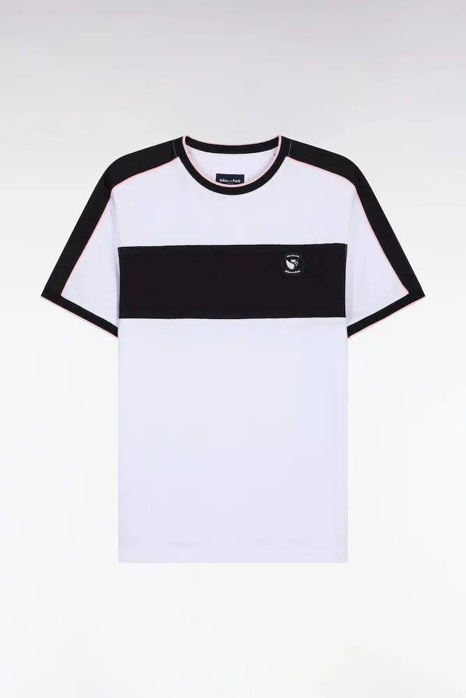 T-shirt à Manches Courtes New Zealand En Coton Blanc à Découpes Coupe Regular