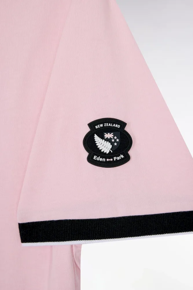 T-shirt à manches courtes New Zealand en coton rose coupe regular – Bild 6