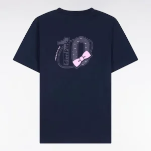 Alternative view of T-shirt à manches courtes marine sérigraphié coupe regular