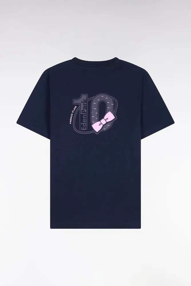 T-shirt à manches courtes marine sérigraphié coupe regular – Bild 2