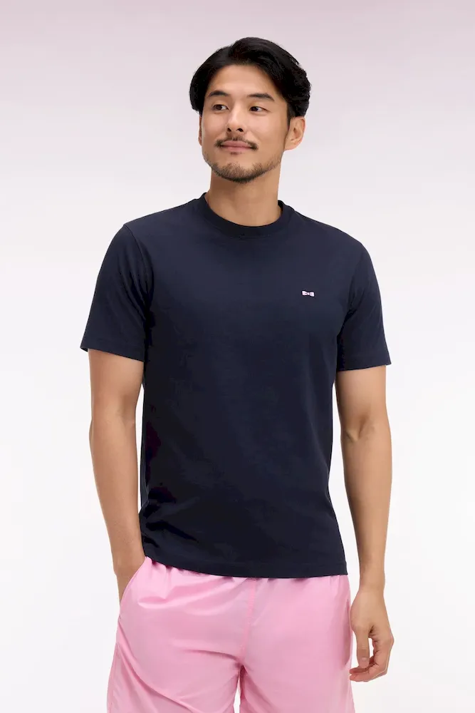T-shirt à manches courtes marine sérigraphié coupe regular – Bild 3