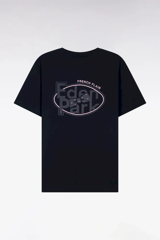 T-shirt à manches courtes marine sérigraphié coupe regular – Bild 2