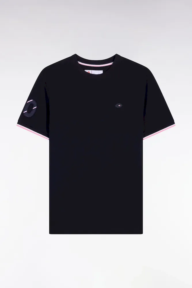 T-shirt XV De France à Manches Courtes En Coton Marine Coupe Regular