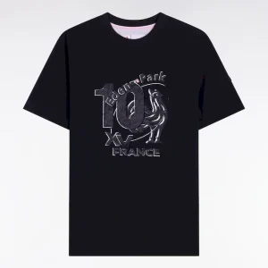 Alternative view of T-shirt XV de France à manches courtes en coton marine sérigraphié coupe regular