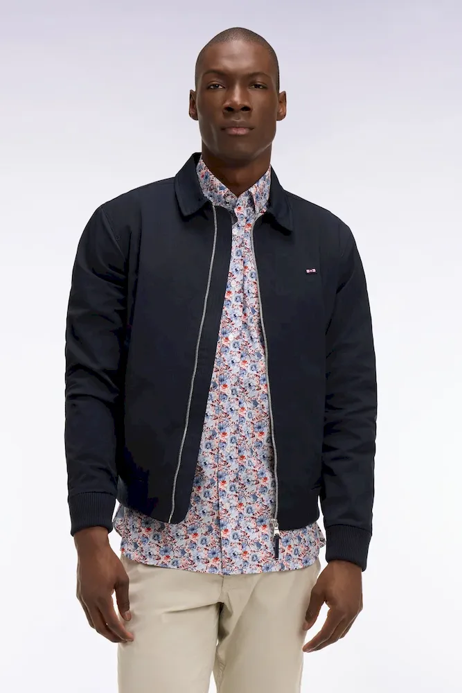 Blouson en nylon marine – Bild 3