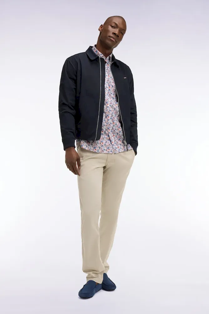 Blouson en nylon marine