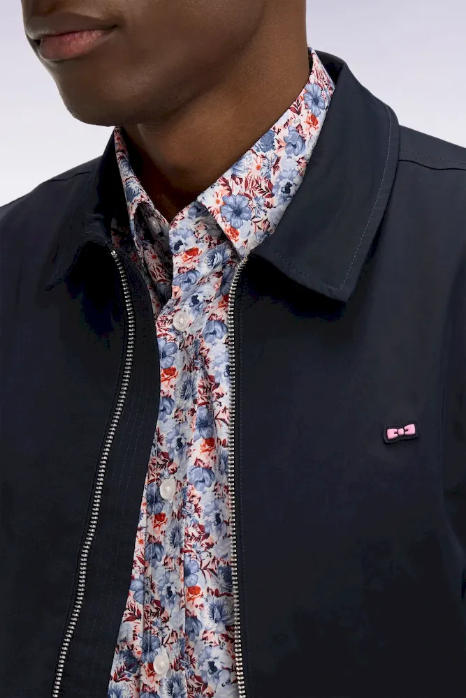 Blouson en nylon marine – Bild 4