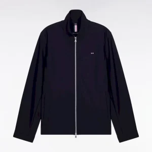 Blouson en nylon technique double face marine