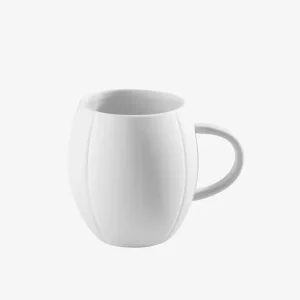 Alternative view of Mug blanc en porcelaine de Limoges - grand modèle