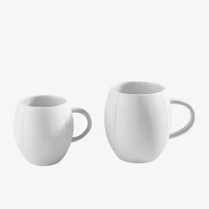 Mug blanc en porcelaine de Limoges - grand modèle