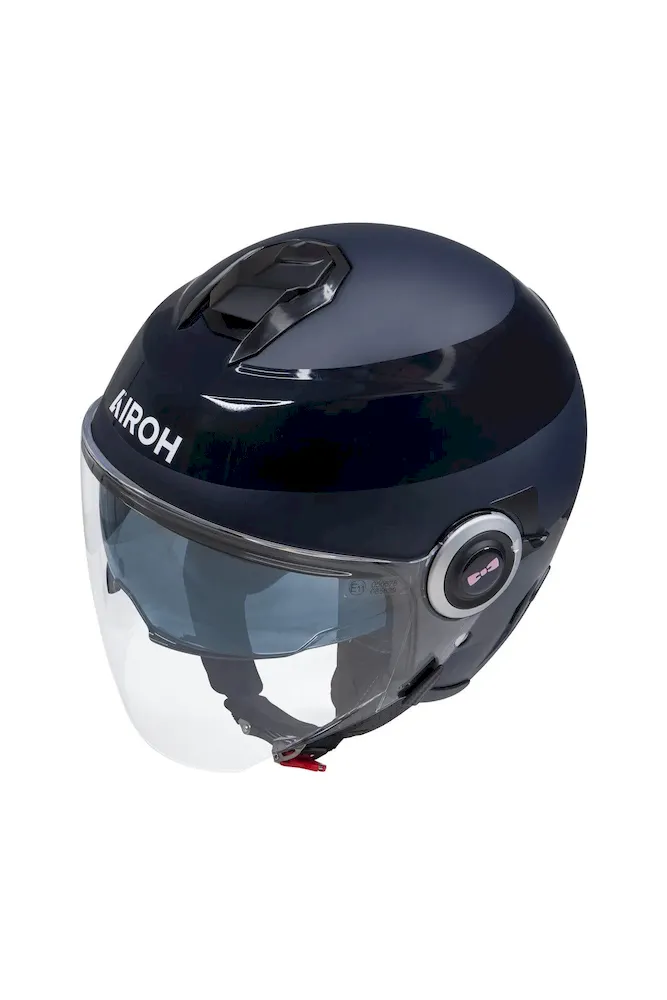 Casque moto cerclé bleu marine – Bild 4