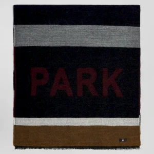 Alternative view of Echarpe cerclée bleu marine