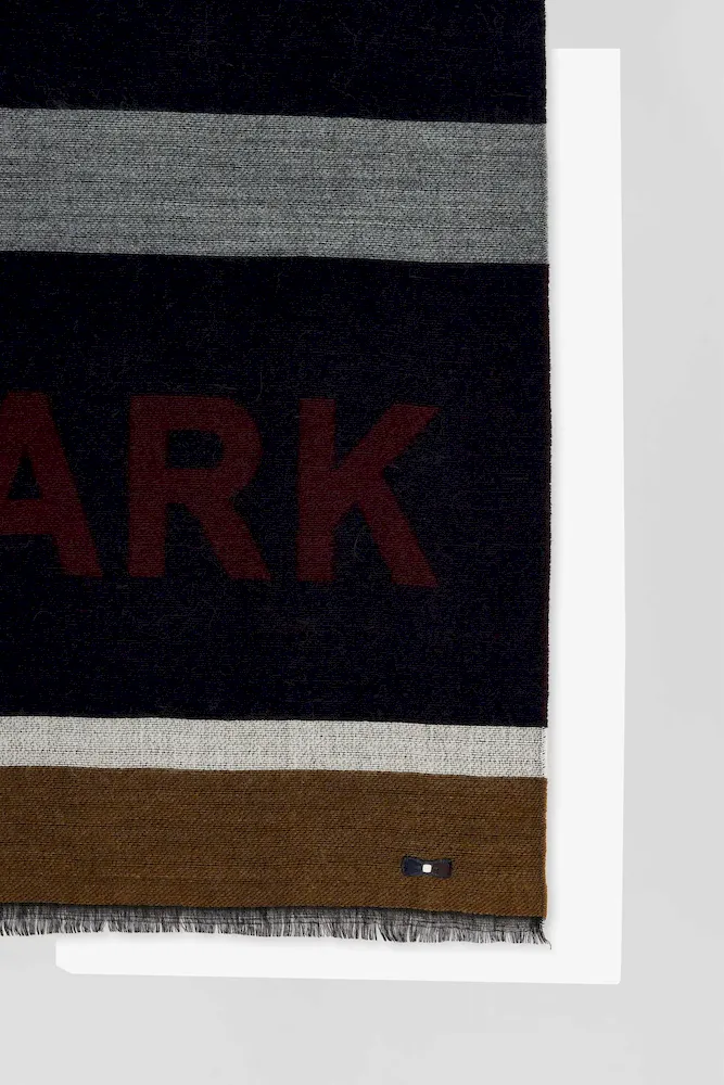 Echarpe cerclée bleu marine – Bild 3