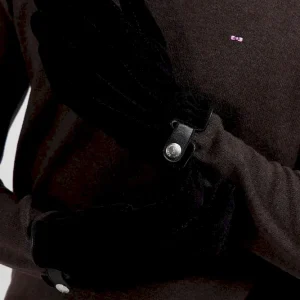 Alternative view of Paire de gants en cuir noir