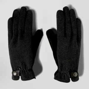 Paire de gants homme en cuir noir