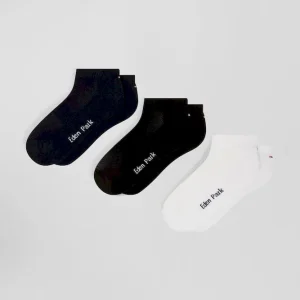 Lot de 3 paires de chaussettes en coton mélangé bleu marine