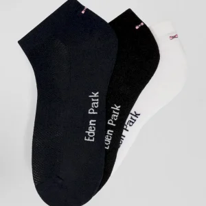 Alternative view of Lot de 3 paires de chaussettes en coton mélangé bleu marine