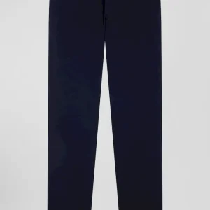 Alternative view of Pantalon chino bleu marine en gabardine de coton stretch coupe Regular