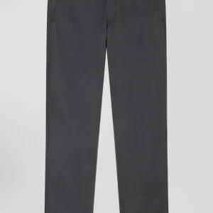 Alternative view of Pantalon chino gris anthracite en gabardine de coton stretch coupe Regular