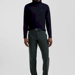 Pantalon chino en coton velours stretch gris coupe Regular