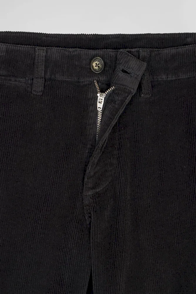 Pantalon chino en coton velours stretch kaki coupe Regular – Bild 7